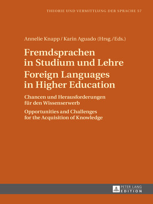 cover image of Fremdsprachen in Studium und Lehre / Foreign Languages in Higher Education